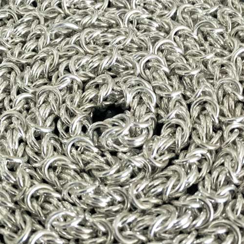 sterling silver Byzantine chain